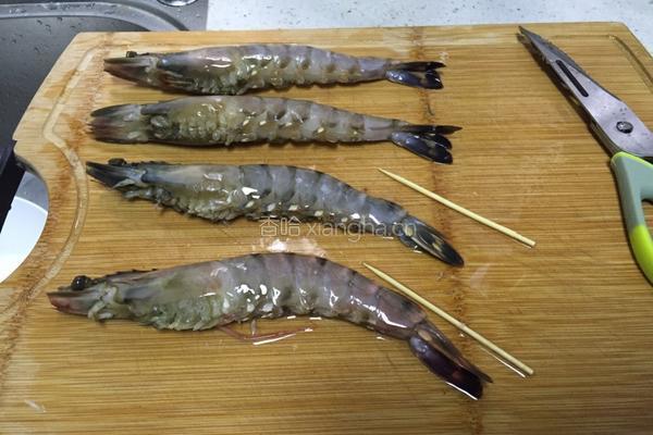 烤青虾的做法图解3