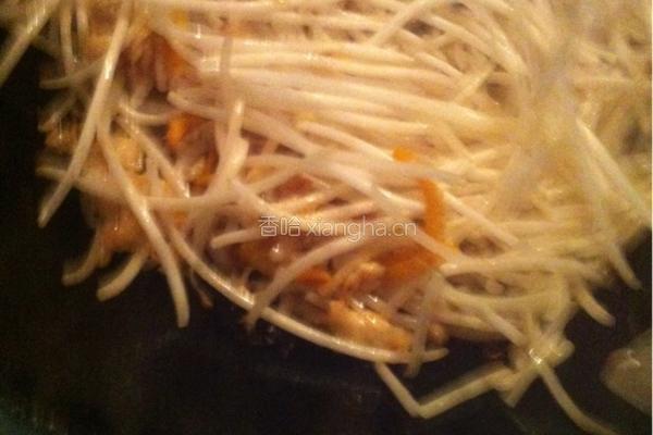 陈皮鸡丝炒掐菜的做法图解7