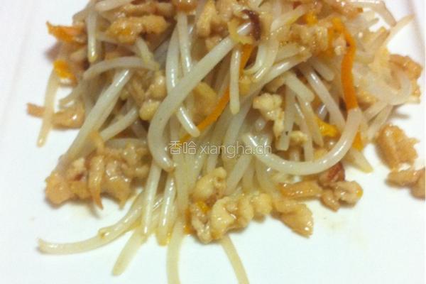 陈皮鸡丝炒掐菜的做法图解8