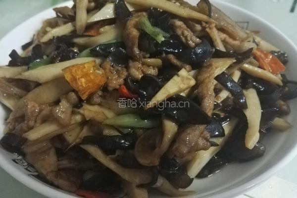 木耳炒三丝的做法图解6