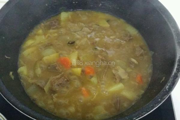 咖喱牛肉饭的做法图解3