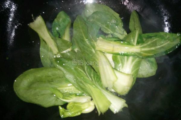 肉末香菇青菜的做法图解9