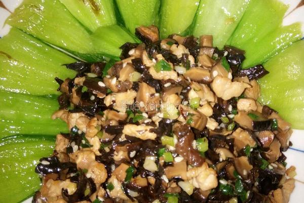 肉末香菇青菜的做法图解11