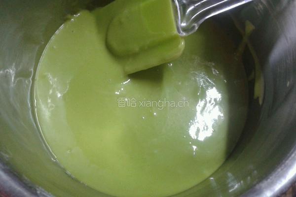 菠菜戚风蛋糕的做法图解3