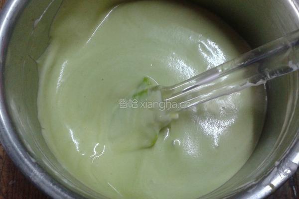 菠菜戚风蛋糕的做法图解6