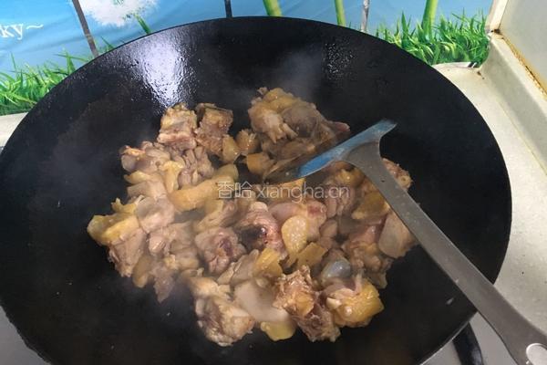 醋炒鸡块的做法图解5