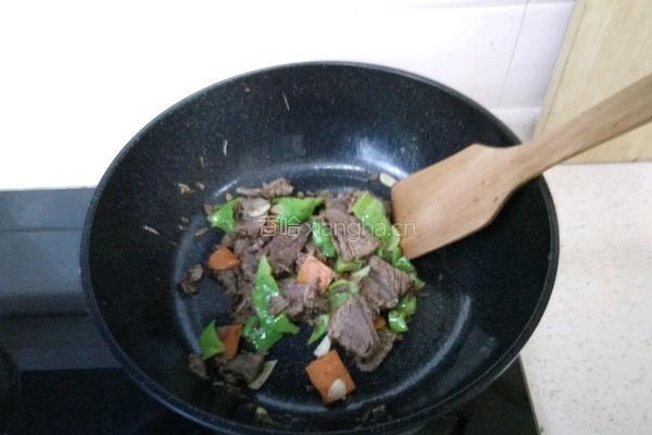 辣炒卤牛肉的做法图解4