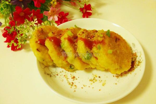 田园虾米鸡肉饼的做法图解7