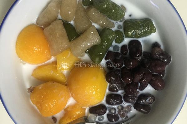 抹茶芋圆红豆芒果西米露