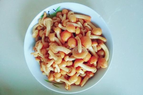 鸡肉炒滑子蘑的做法图解4