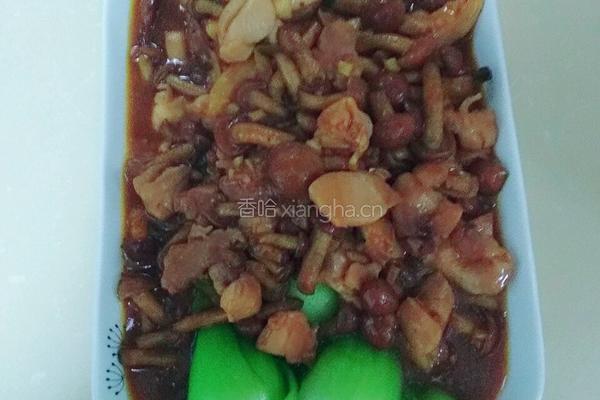 鸡肉炒滑子蘑的做法图解7