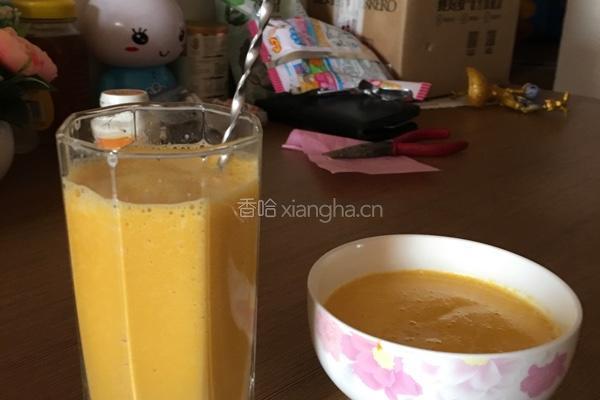 芒果南瓜牛奶热饮的做法图解4