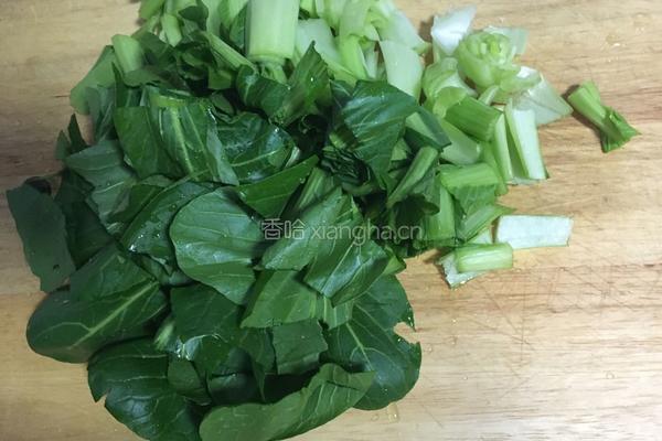 青菜炒豆腐皮的做法图解3