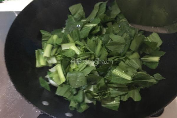 青菜炒豆腐皮的做法图解6