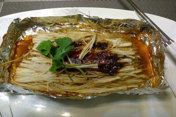 锡纸蚝油金针菇的做法图解7