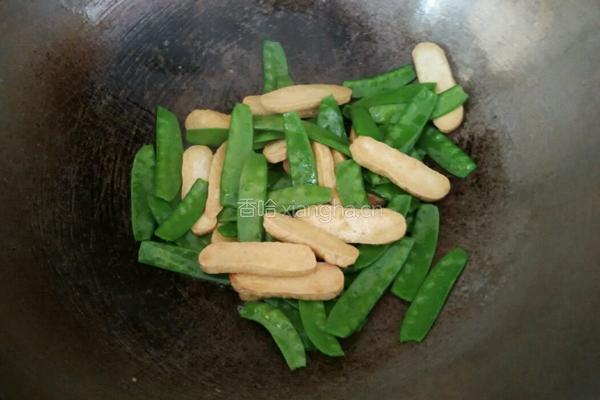 豆干炒荷兰豆的做法图解4