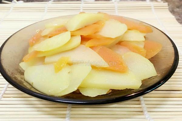 双色杂炒的做法图解6