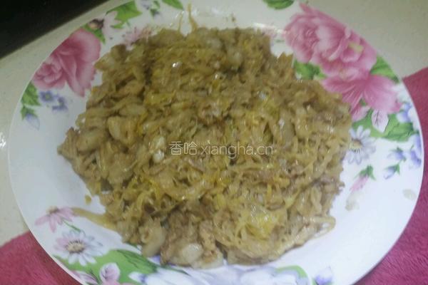 酸菜小炒的做法图解6