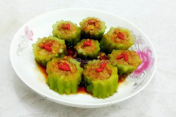 苦瓜酿肉的做法图解8