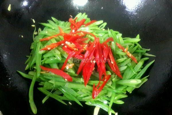 素炒豆角的做法图解5