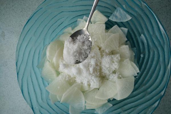酸甜辣萝卜的做法图解3