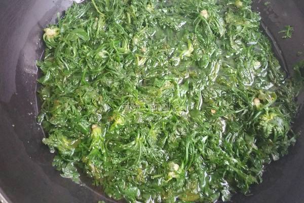 荠菜鲜虾水饺的做法图解2