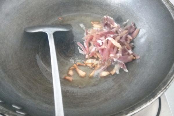 蒿子咸肉的做法图解4