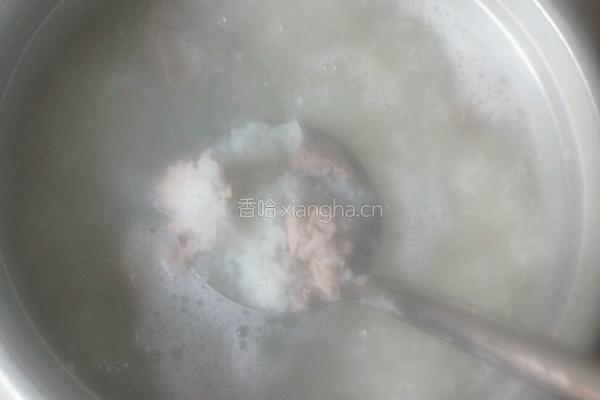香菇瘦肉粥的做法图解3