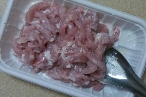 肉丝油麦的做法图解4