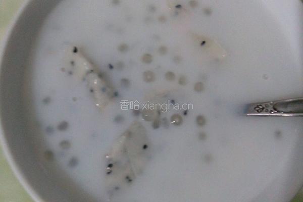 椰子汁水果西米露的做法图解5
