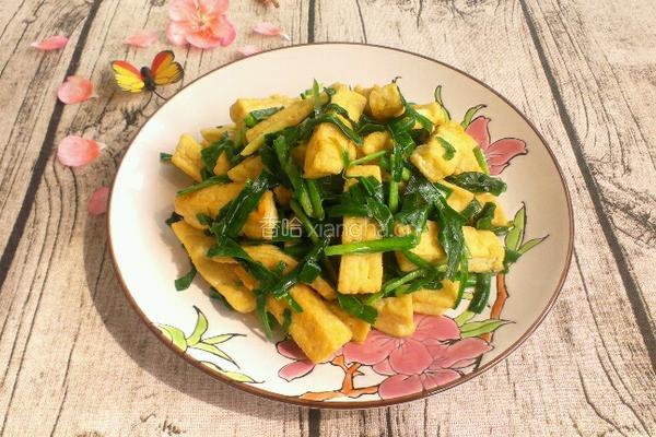 韭菜炒豆腐的做法图解6