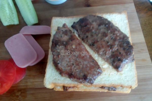 牛肉三明治的做法图解10