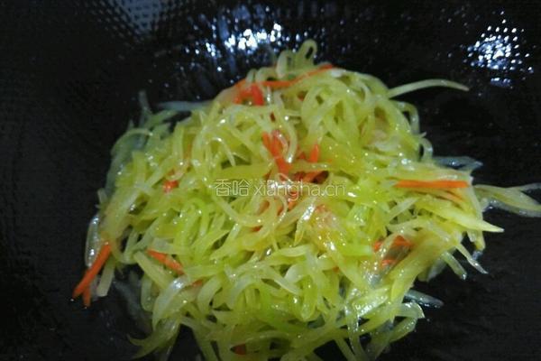 素炒莴苣丝的做法图解7