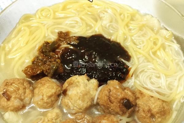 中意双色丸子面的做法图解6