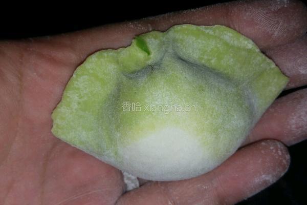 彩色荠菜水饺的做法图解5