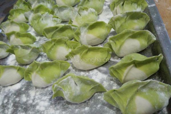 彩色荠菜水饺的做法图解6
