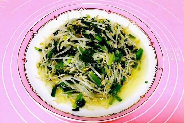 韭菜炒银芽(无辣椒版本)的做法图解7