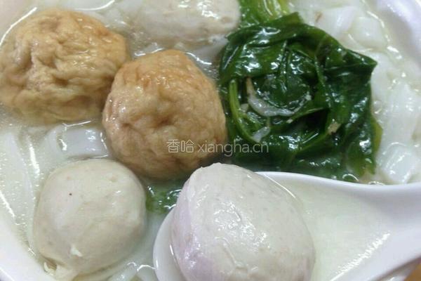 肉丸汤河粉的做法图解4