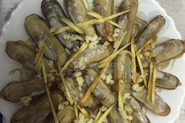 清蒸竹蛏的做法图解3