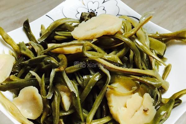 炒干豆角的做法图解1