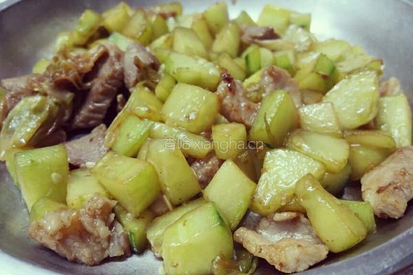 青瓜炒肉的做法图解4