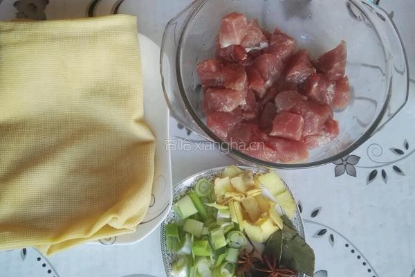 千张结烧肉的做法图解1