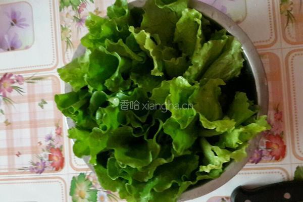 蚬肉生菜包简易版的做法图解1