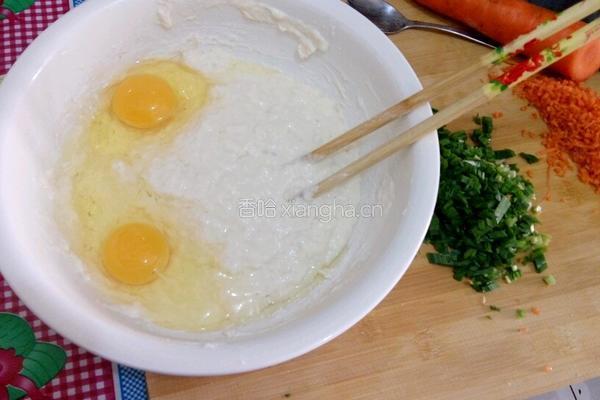 蔬菜煎饼的做法图解2