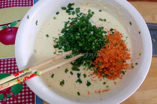 蔬菜煎饼的做法图解3