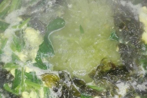 紫菜蛋花菜汤的做法图解3