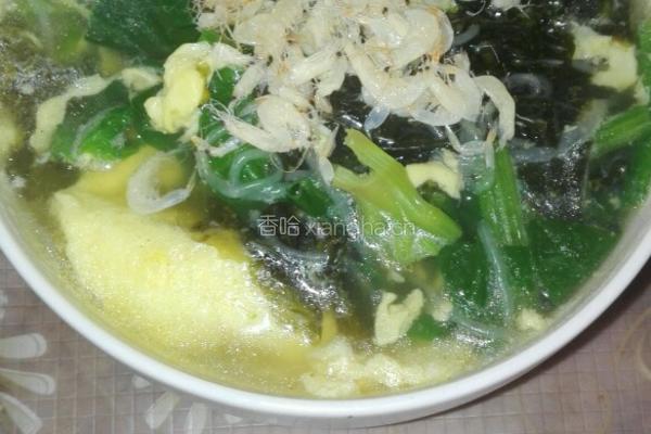 紫菜蛋花菜汤的做法图解4