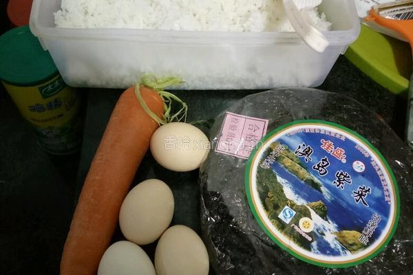 紫菜炒饭的做法图解1