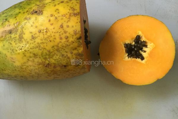 木瓜椰汁冻的做法图解2