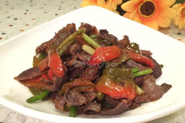 辣椒炒鸭胗的做法图解8